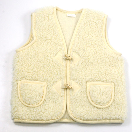 Biela detská vesta pre deti vo veku 6-8 rokov