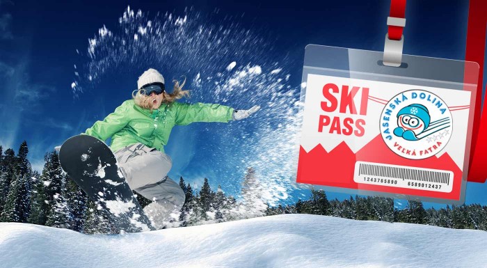 Trojhodinový skipas do Jasenskej doliny