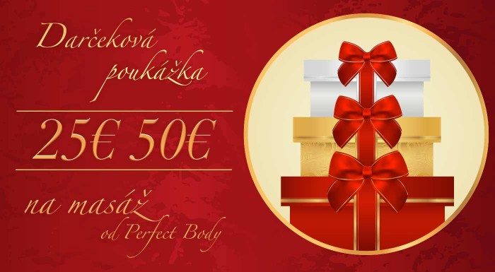 Darčekové poukážky na masáže v Perfect Body