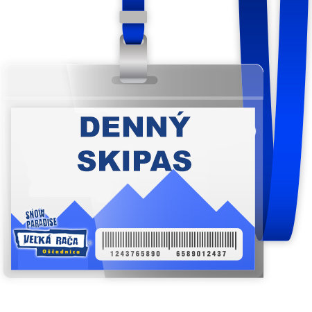 Denný skipas pre 1 osobu (platí iba v termíne 2.1. - 2.2.2017 a od 20.3. 2017 do konca zimnej sezóny počas pracovných dní)