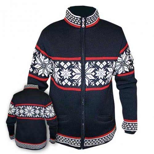 Modrý sveter bez kapucne - veľkosť S