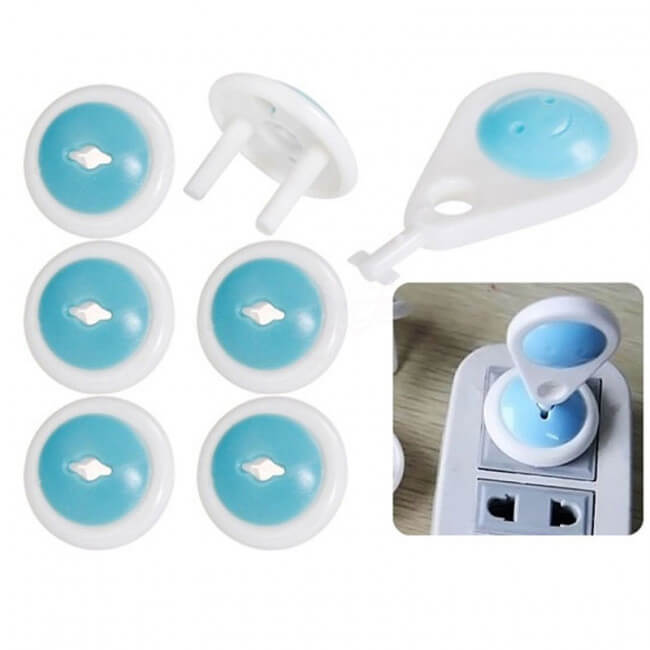 Bezpečnostné poistky do elektrických zásuviek 6ks