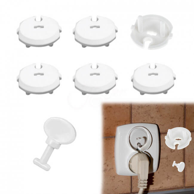 Bezpečnostné poistky do elektrických zásuviek 6ks