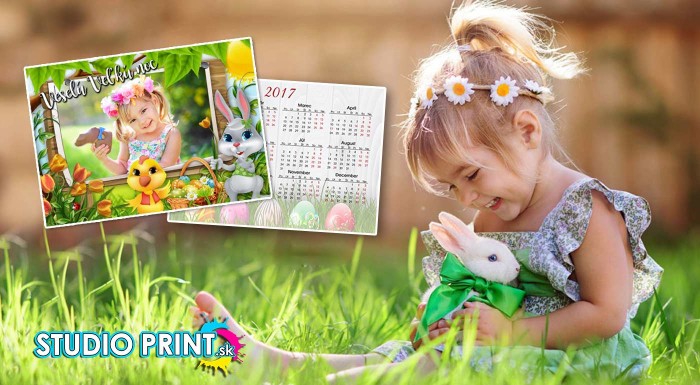 Veľkonočná sada pozdravov a minikalendárov