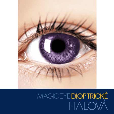 Magic Eye - farebné kontaktné šošovky dioptrické - farba fialová