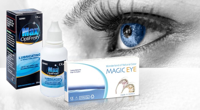 Farebné dioptrické alebo nedioptrické šošovky