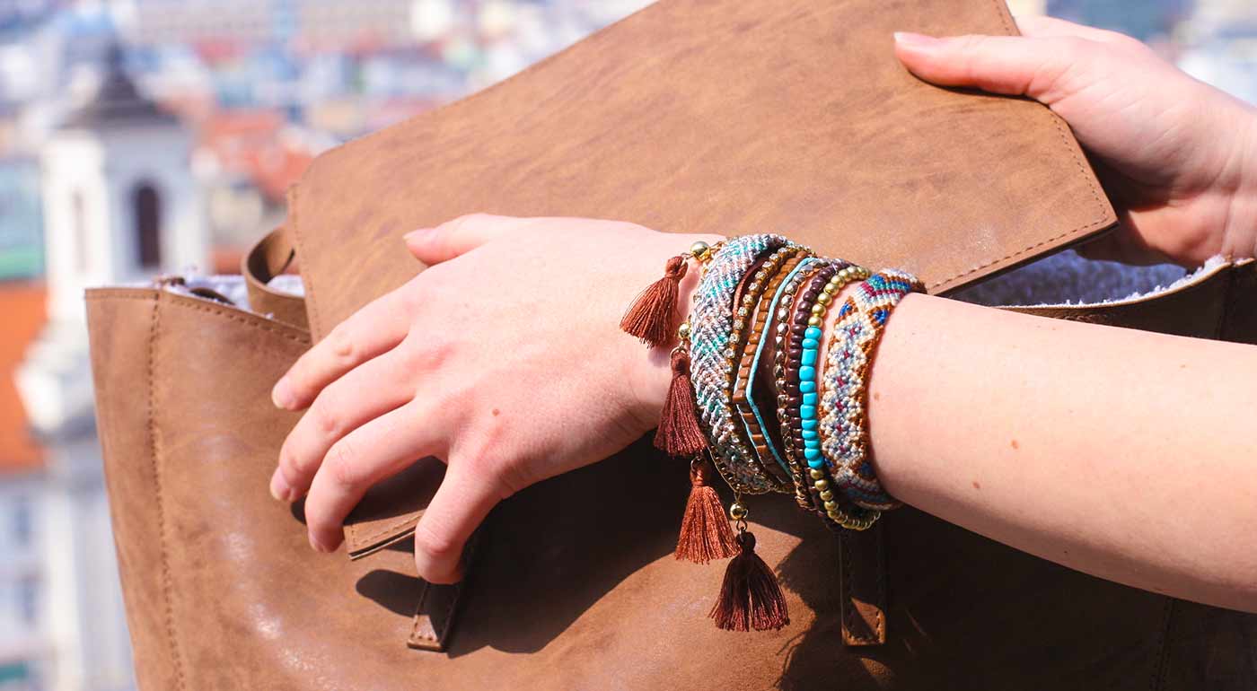 Ručne vyrobené indiánske náramky