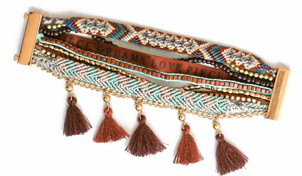 Ručne vyrábaný indánsky náramok - model 2