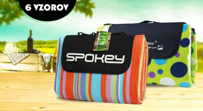 Praktické piknikové deky v rôznych farbách