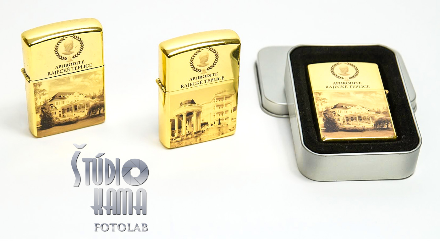 Benzínový zapaľovač s vlastnou fotografiou