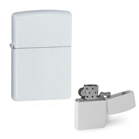 Štúdio Kama: zapaľovač s obojstrannou potlačou podľa vlastného výberu - farba biela