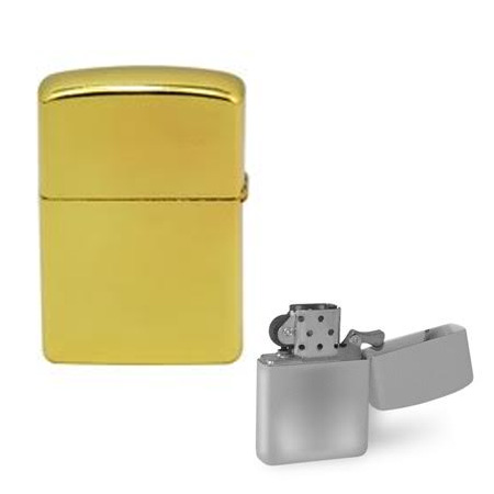 Štúdio Kama: zapaľovač s obojstrannou potlačou podľa vlastného výberu - farba zlatá