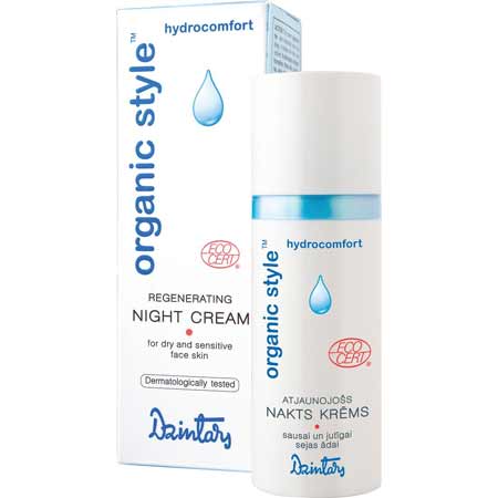 ORGANIC STYLE hydrocomfort Regeneračný nočný krém pre suchú a citlivú pleť (50 ml)