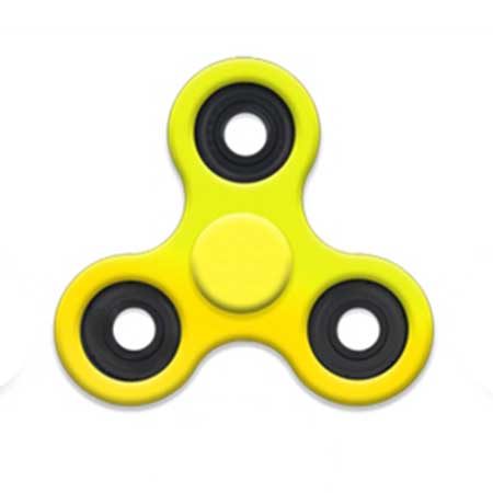 Fidget Spinner plastový - farba žltá