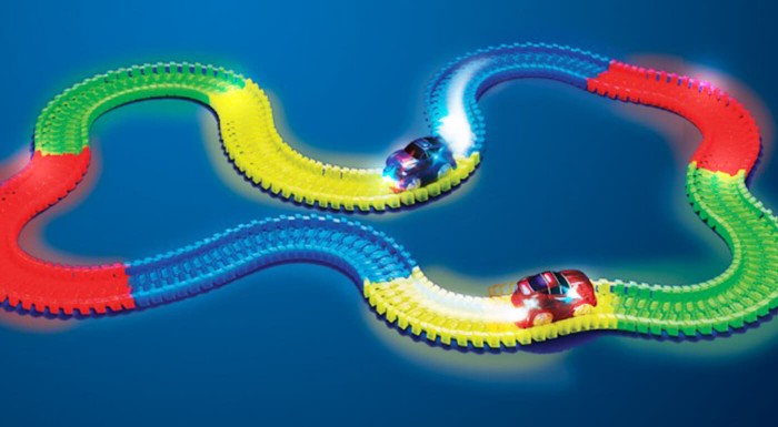 Autodráha Magic Tracks s LED osvetlením