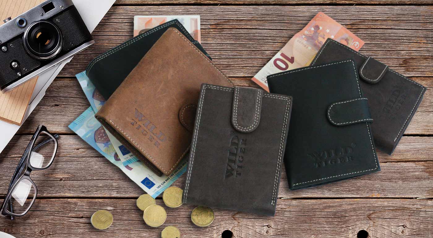 Pánske kožené peňaženky WILD