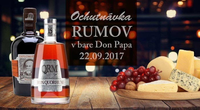 Ochutnávka prémiových rumov v Don Papa