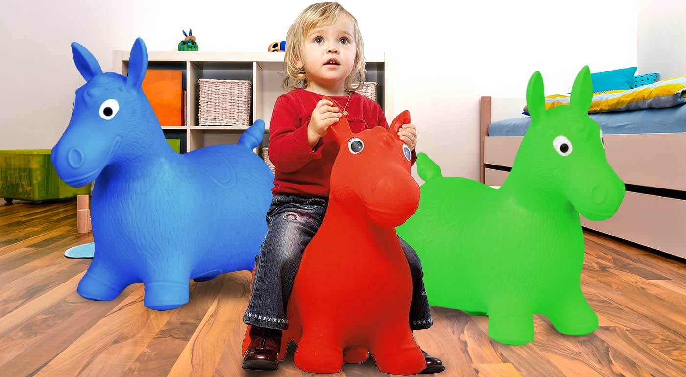 Hopsadlo pre deti v tvare koníka