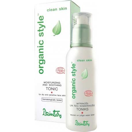 ORGANIC STYLE clean skin hydratačné a upokojujúce tonikum pre suchú a citlivú pleť (150 ml)