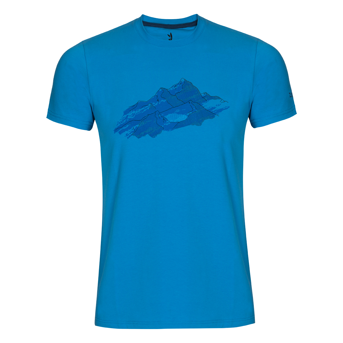 Pánske tričko ZAJO Bormio Ibiza Blue Nature SS - veľkosť S