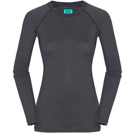 Dámske tričko Zajo Elsa Merino W T-shirt LS Gray - veľkosť XS