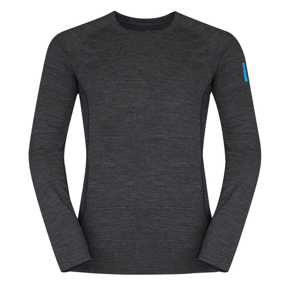 Pánske tričko Zajo Bjorn Merino Nylon T-shirt LS Black - veľkosť S