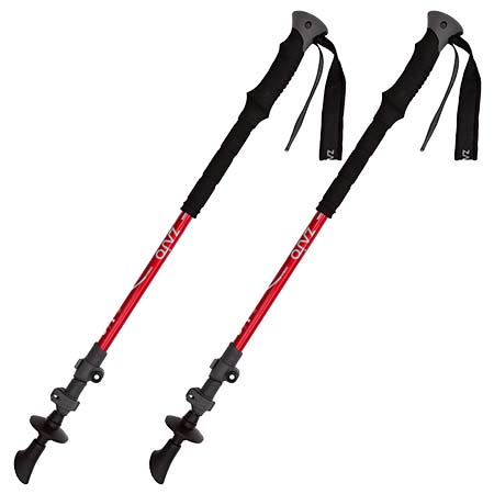Zajo Trekking Poles ALU Pro Fiery Red