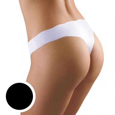 Bezšvové nohavičky Emili Arys čierne - veľkosť XL