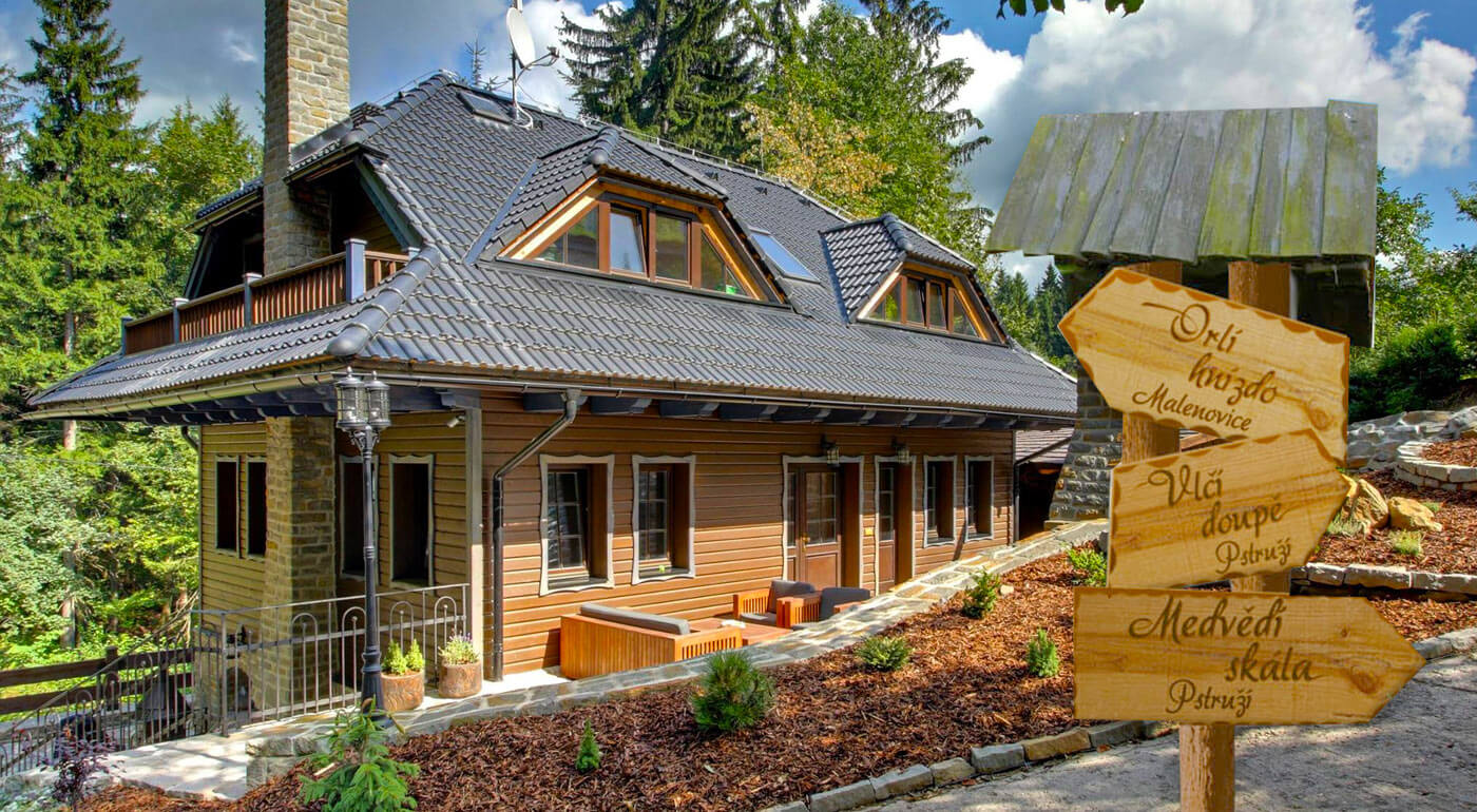 České Beskydy: 3 luxusné chaty s vlastným wellness