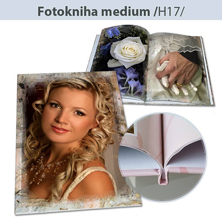 Fotokniha formát A4 na výšku - H17, 44 strán, tvrdá knižná väzba