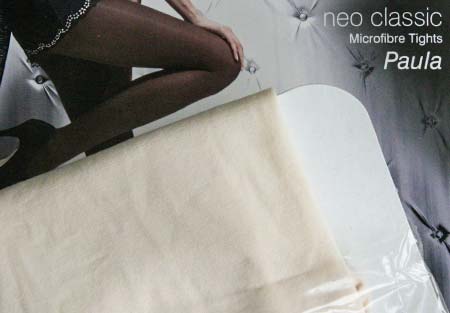 Dámske pančuchy Fiore Paula 40 DEN - farba ecri - veľkosť S-2