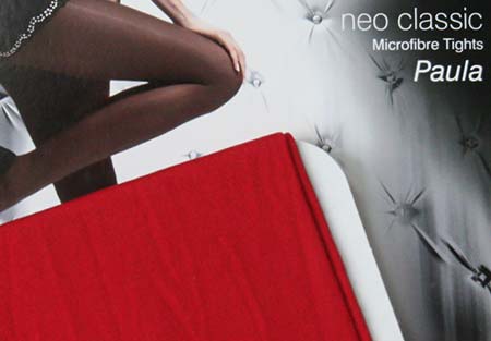 Dámske pančuchy Fiore Paula 40 DEN - farba red - veľkosť S-2