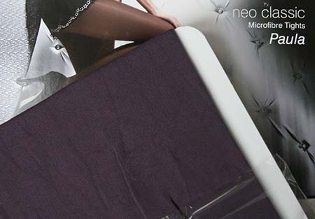 Dámske pančuchy Fiore Paula 40 DEN - farba plum - veľkosť S-2