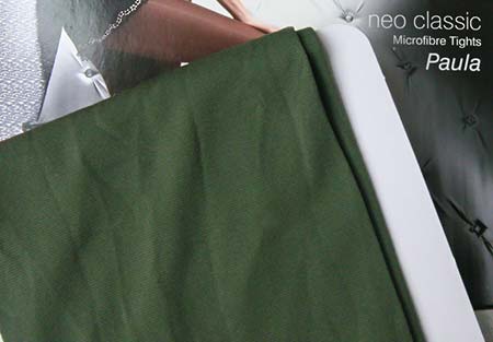 Dámske pančuchy Fiore Paula 40 DEN - farba dusty green - veľkosť S-2