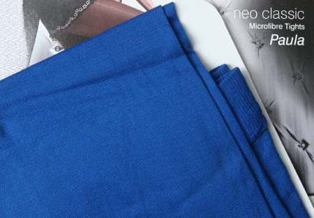 Dámske pančuchy Fiore Paula 40 DEN - farba cobalt - veľkosť S-2