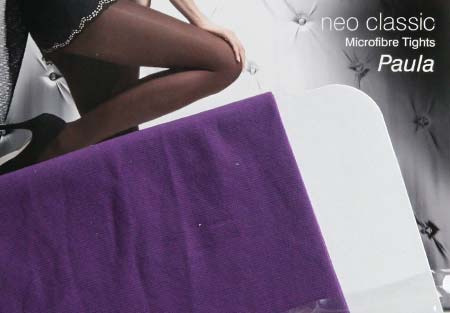 Dámske pančuchy Fiore Paula 40 DEN - farba violet - veľkosť S-2