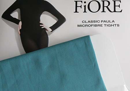 Dámske pančuchy Fiore Paula 40 DEN - farba laguna - veľkosť S-2