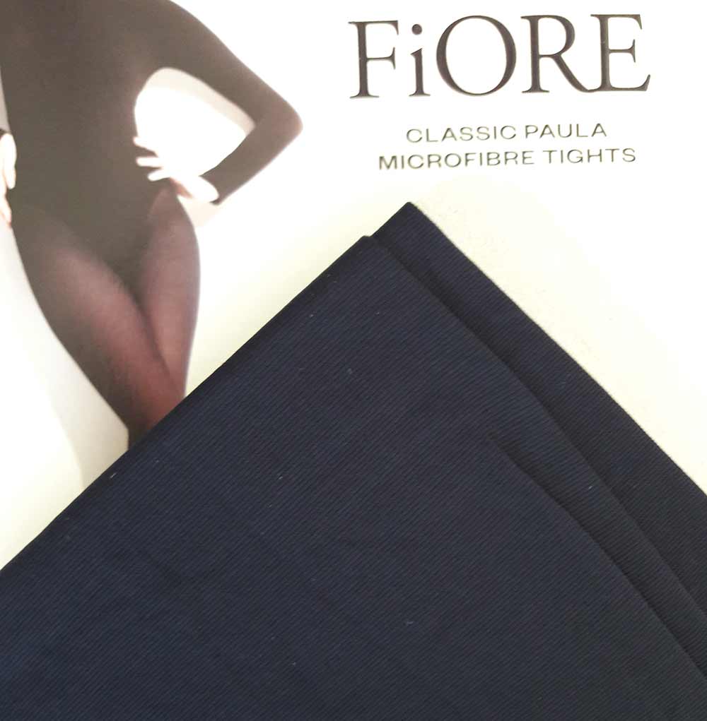 Dámske pančuchy Fiore Paula 40 DEN - farba Midnight Blue - veľkosť S-2