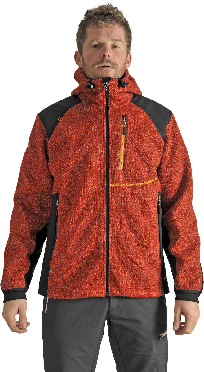 Benesport pánska bunda Javorník - oranžová, veľkosť L