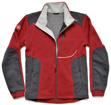 Benesport pánska mikina Muráň - červeno-sivá, veľkosť XXL