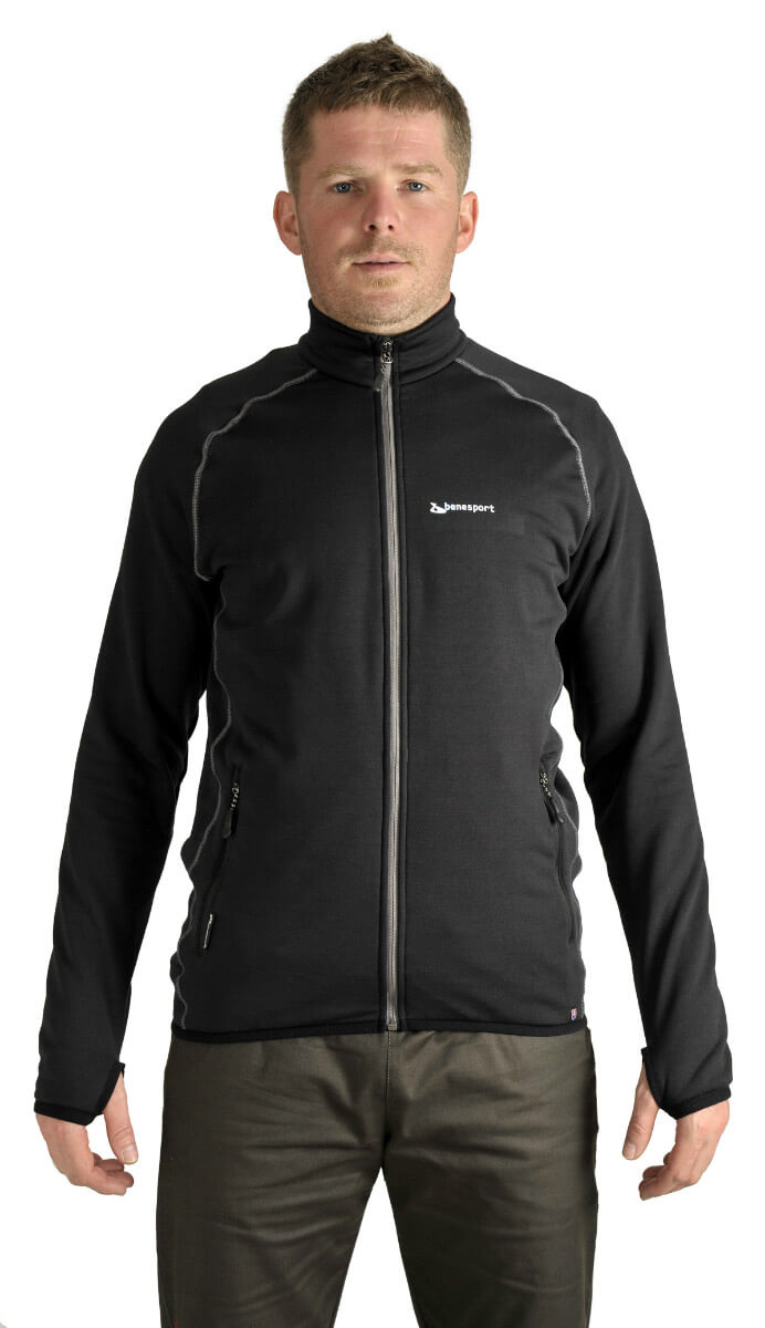 Benesport Pánska mikina Rakytov - čierna, veľkosť XXL