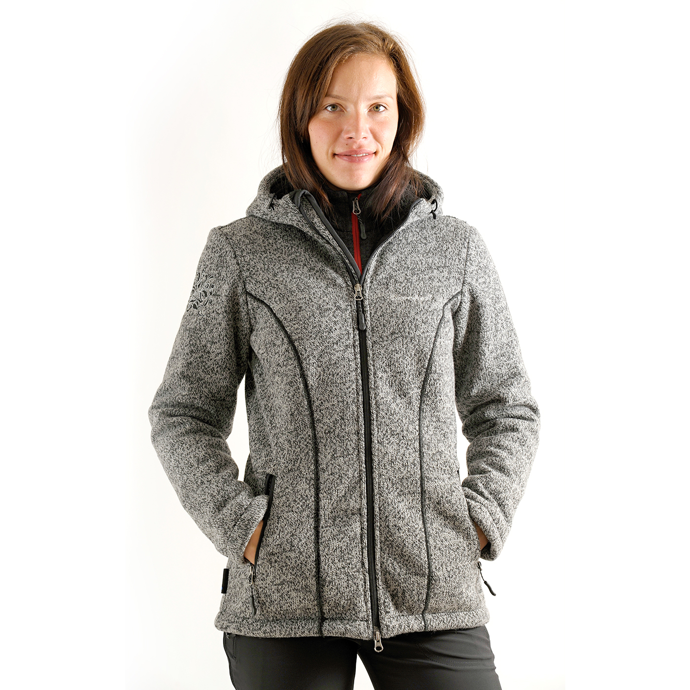 Benesport dámska bunda Kruhová - čierna, veľkosť XS