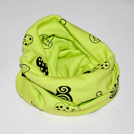 Detský bavlnený nákrčník Mickey zelený