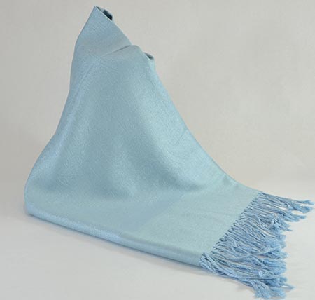 Pašmína (kašmírový šál) - farba svetlomodrá