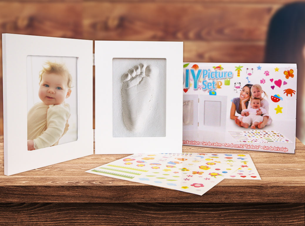 Sada na detské odtlačky v rámiku