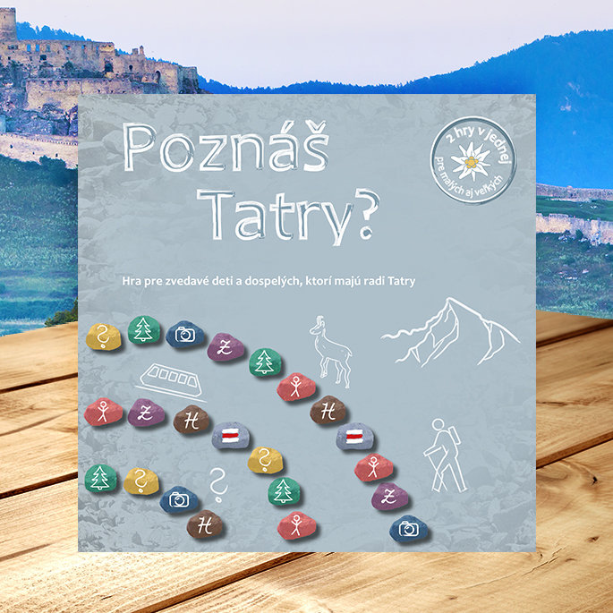 Spoločenská hra Dajama Poznáš Tatry? pre deti i dospelých