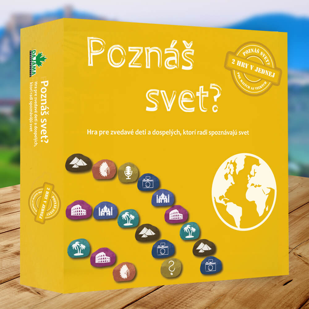 Spoločenská hra Poznáš svet? pre deti i dospelých