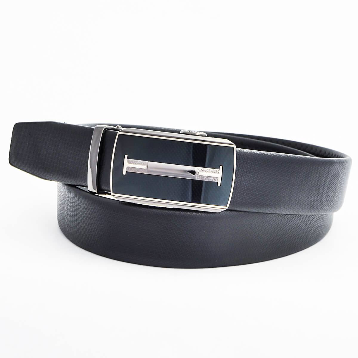 Pánsky kožený opasok - čierny vzor 2, dĺžka 125 cm