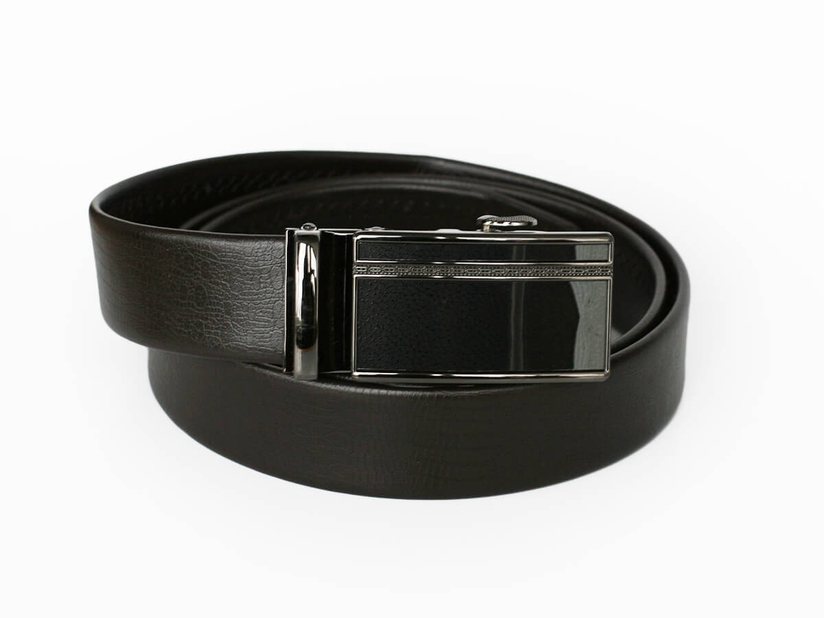 Pánsky kožený opasok - hnedý vzor 22, dĺžka 120 cm