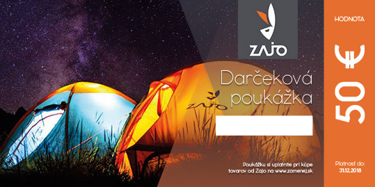 Darčeková poukážka na nákup produktov ZAJO v hodnote 50 €